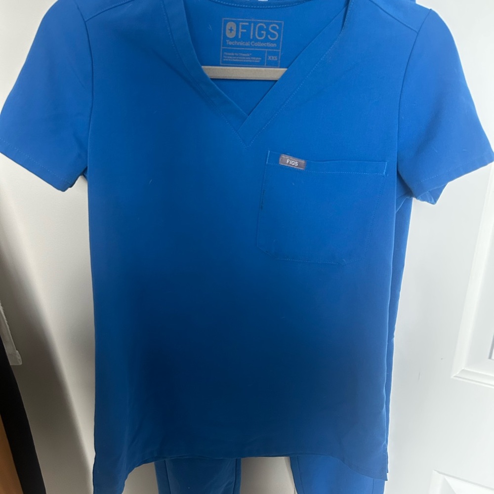 Figs Zamora Jogger Scrub set XXS - royal blue
